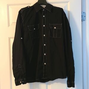 Black button-down